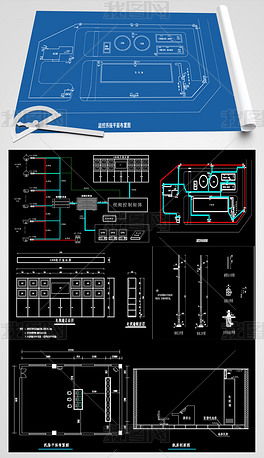 某污水處理廠監控智能化CAD系統圖與平面設計概述